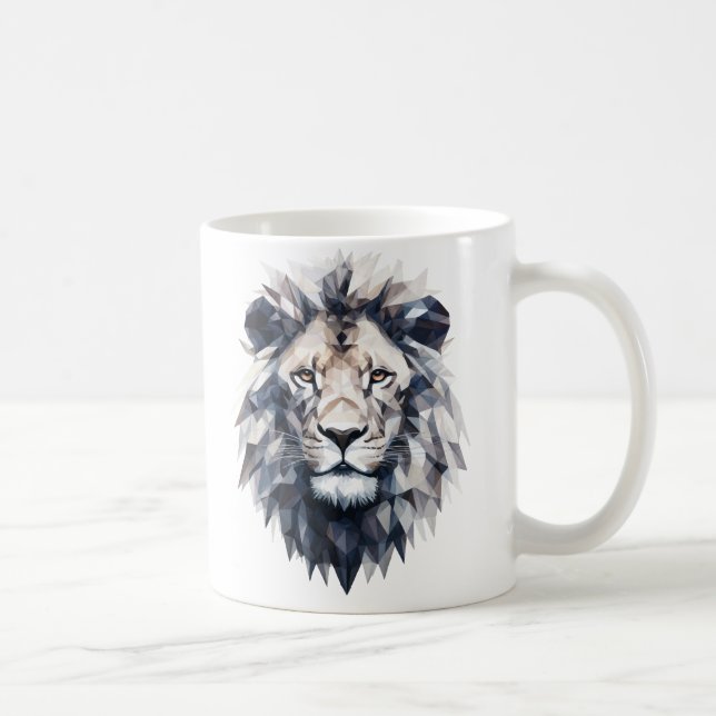 King of Angles: Majestic Geometry of the Lion Coffee Mug (Right)