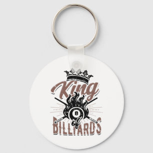 King Of Billiards – 8-ll Pool And Chalk Key Ring