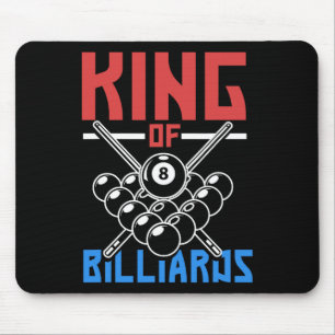 King Of Billiards Snooker Pool Billiards Rack Cue  Mouse Pad