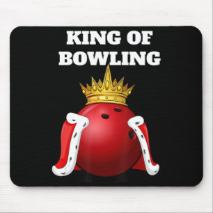 King of Bowling Mens Bowling Player Boys Bowlin Mouse Pad