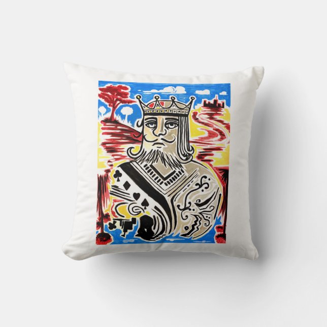 King Of Cards Cushion (Front)