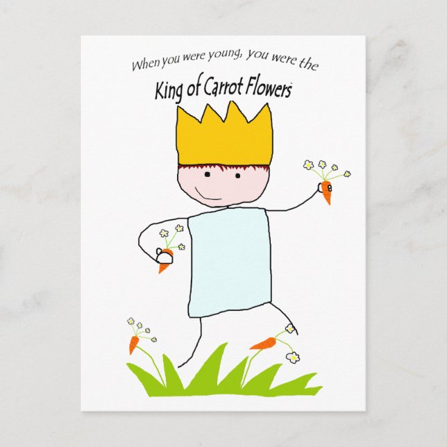 King Of Carrot Flowers Postcard (Front)