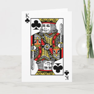 King of Clubs Card