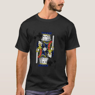 King of Clubs Playing Cards Halloween Party Costum T-Shirt