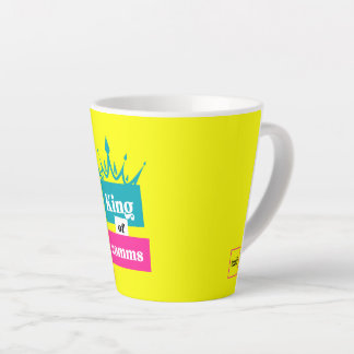 King of comms latte mug