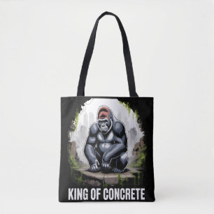 KING OF CONCRETE Gorilla Urban Jungle  Tote Bag