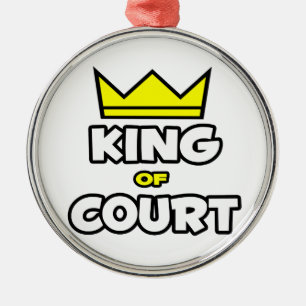 King of Court Metal Ornament