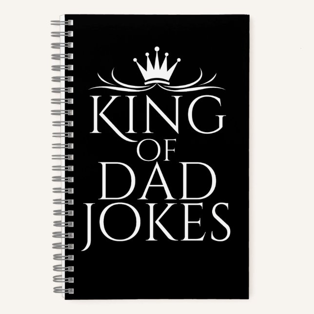 King of Dad Jokes Notebook (Front)