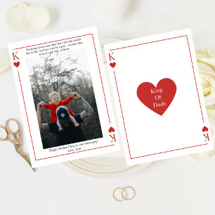 King Of Dads Playing Card Happy Father's Day Card
