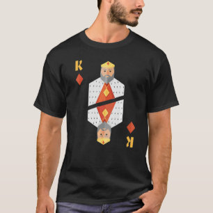 King Of Diamonds Deck Of Cards Halloween Group Cos T-Shirt