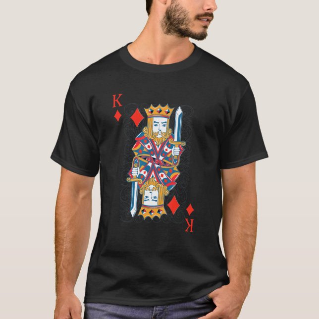 King Of Diamonds     Easy Halloween Costume Front  T-Shirt (Front)