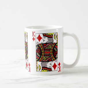 King of Diamonds Playing Card Coffee Mug