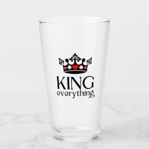 King of everything Crown Poker Glass