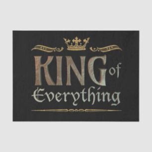KING of EVERYTHING - Elegant Rich Royal Crown BIG Tissue Paper