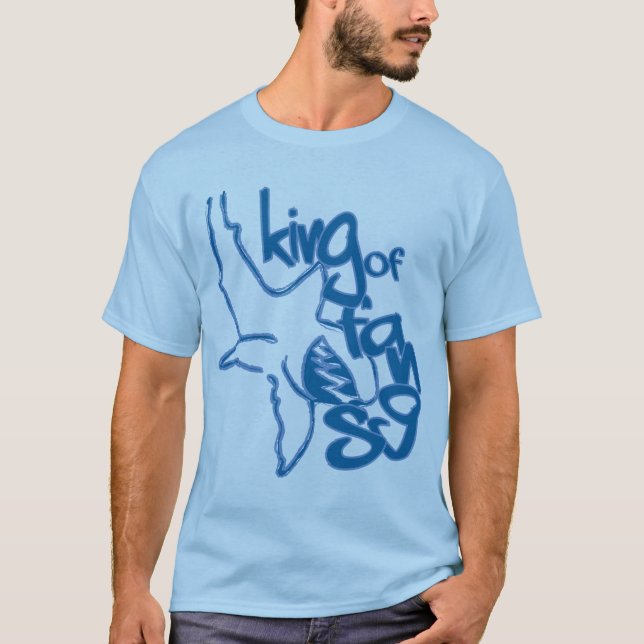 King of Fangs Blue T-Shirt (Front)