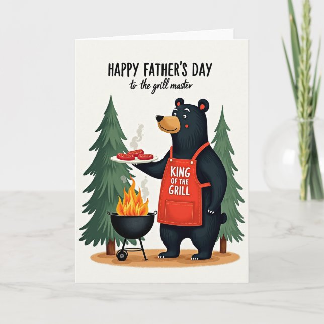 King Of Grill Fathers Day Card (Front)