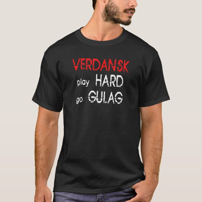 King Of Gulag Duty Call Warzone Video Game T-Shirt (Front)