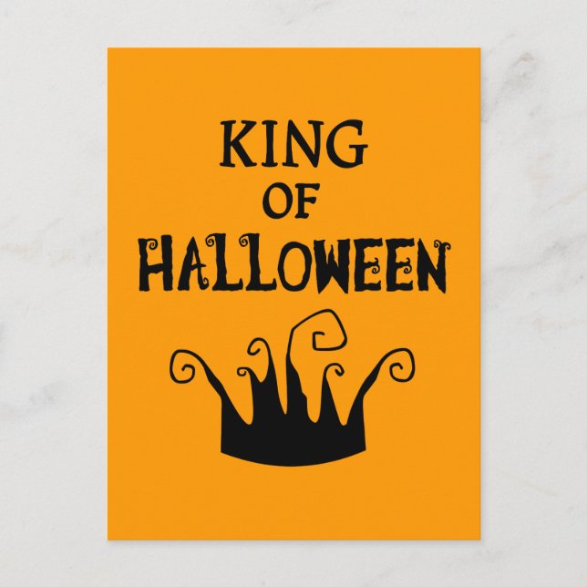 King of Halloween Postcard (Front)