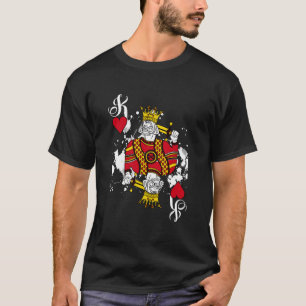 King Of He Playing Cards Halloween Poker Attire T-Shirt