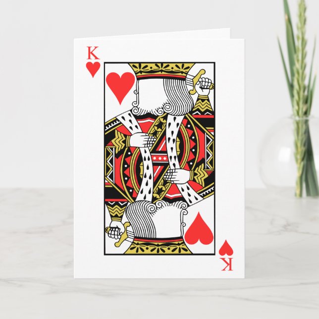 King of Hearts - Add Your Image Card (Front)