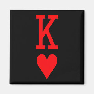 King Of Hearts And Queen Of Hearts Couples Matchin Magnet