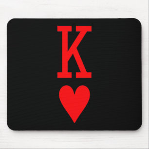 King Of Hearts And Queen Of Hearts Couples Matchin Mouse Pad