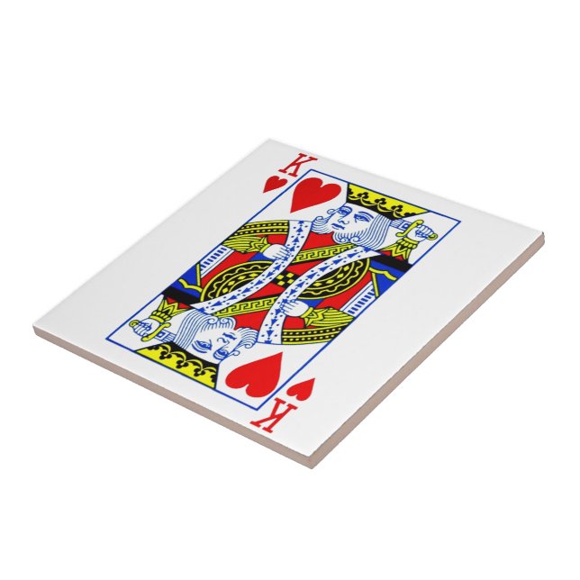 King of Hearts Ceramic Tile (Side)