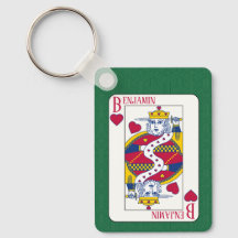 King of Hearts Custom Name Playing Card