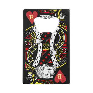King of Hearts Design Bottle Opener