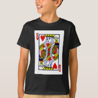 King of Hearts from traditional deck of cards T-Sh