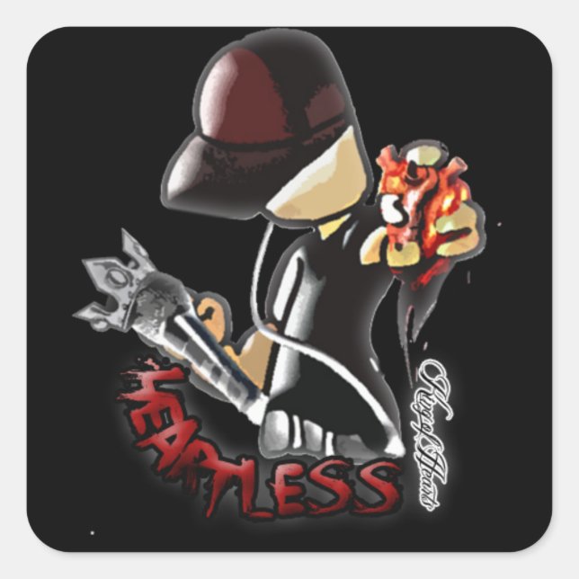 King of Hearts "Heartless" Stickers (Front)