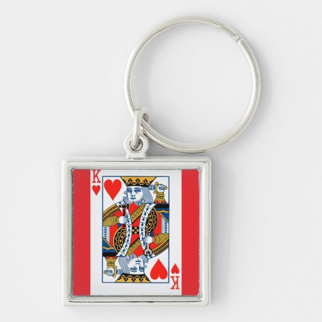 King of Hearts  Key Ring (Front)