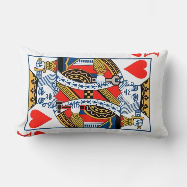 King of Hearts Lumbar Cushion (Front)