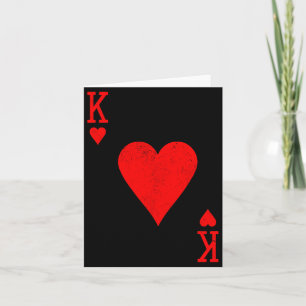 King Of Hearts Matching Couple Saint Valentine's D Card