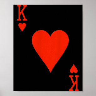 King Of Hearts Matching Couple Saint Valentine's Poster