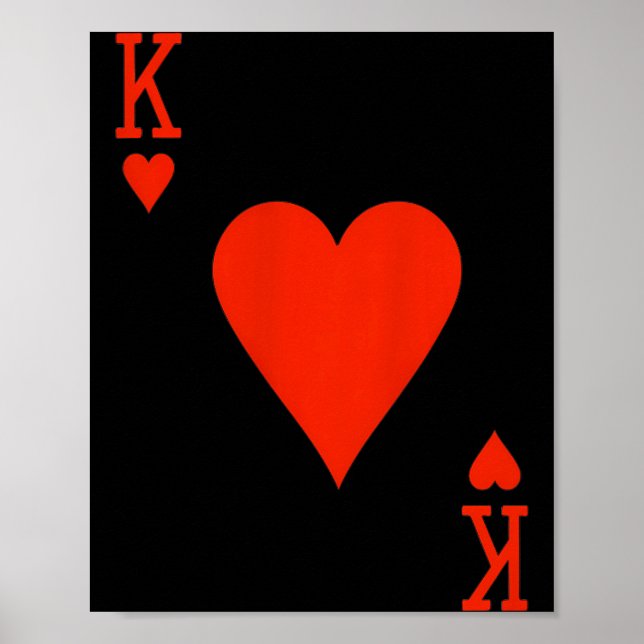 King Of Hearts Matching Couple Saint Valentine's Poster (Front)