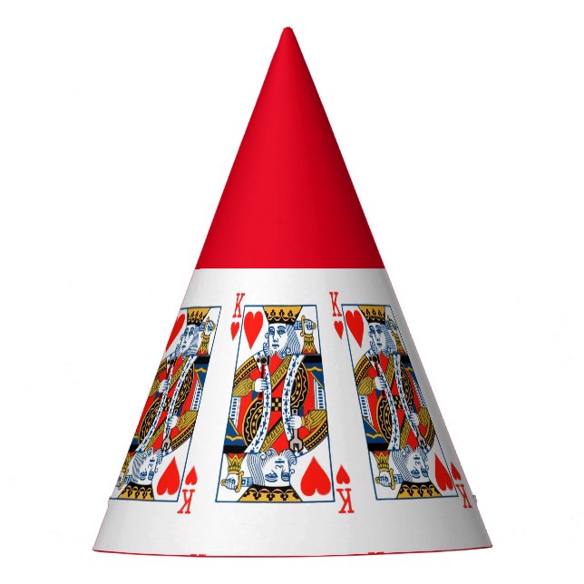King of Hearts party hat (Front)