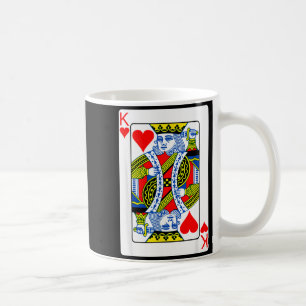 King Of Hearts Playing Card Valentine Costume Coffee Mug