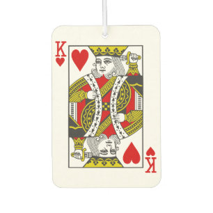 King of Hearts Playing Cards Car Air Freshener
