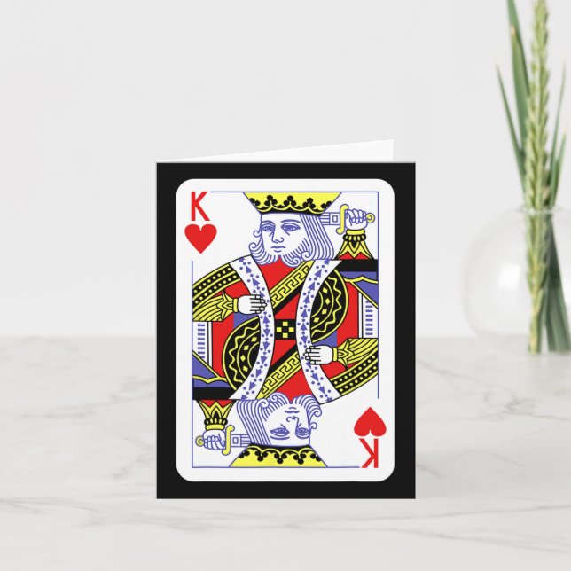 King Of Hearts Playing Cards Halloween Costume Cas (Front)