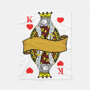 King Of Hearts Playing Cards Halloween Costume Shi Fleece Blanket