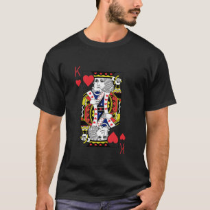 King of Hearts Playing Cards Halloween Party Costu T-Shirt