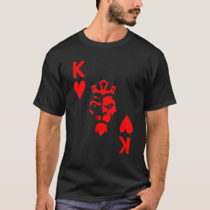 King Of Hearts Poker Card Lion King Of The Gambler T-Shirt