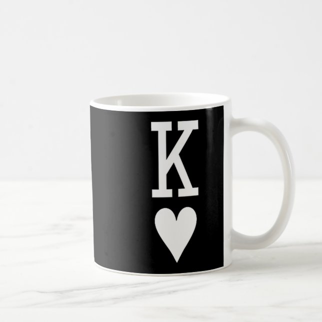 King Of Hearts Queen Of Hearts Couples Matching Me Coffee Mug (Right)