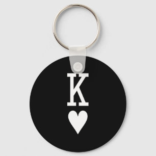 King Of Hearts Queen Of Hearts Couples Matching Me Key Ring