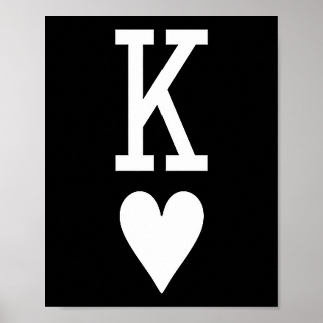 King Of Hearts Queen Of Hearts Couples Matching Me Poster (Front)