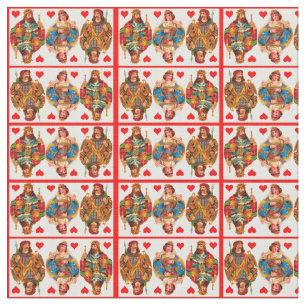 King of Hearts Queen of Hearts Jack of Hearts Fabric
