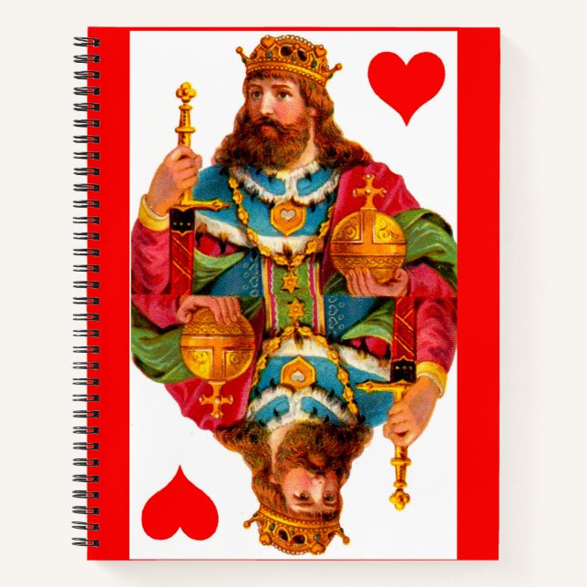 King of Hearts Queen of Hearts Notebook (Front)