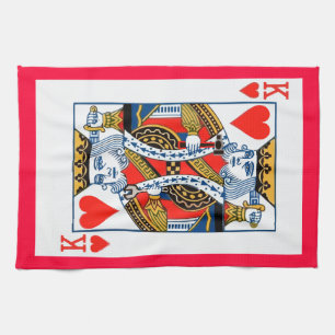 King of Hearts Tea Towel