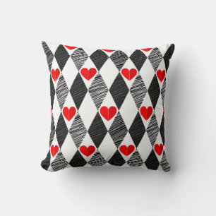 King Of Hearts Throw Pillow